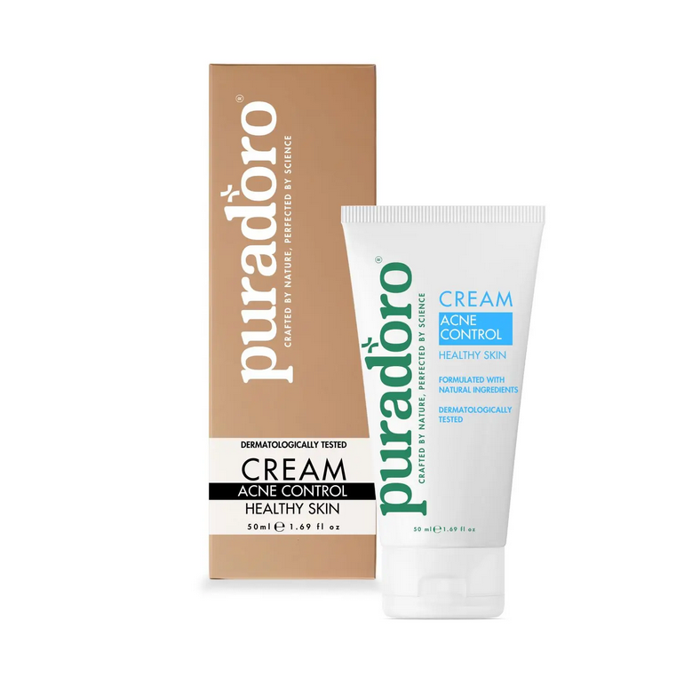 acne cream treatment Κρέμα Κατά της Ακμής & Σπυριών - 100% Φυσική – Εμπλουτισμένη με Αζελαϊκό Οξύ, Νιασιναμίδη & Tea Tree 50 ml - Image 1