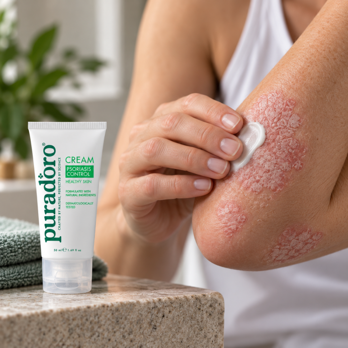 psoriasis-cream-ps3 Κρέμα για Ψωρίαση - 100% Φυσική – Ενυδατώνει, Καταπραΰνει, Μειώνει την Ερυθρότητα και Απομακρύνει τις Νιφάδες 50 ml - Image 4